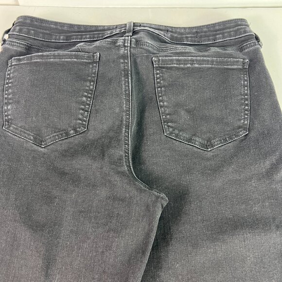 Not Your Daughter Jeans Women's 33x26* Julia Flare Crop Black Faded Denim Tag 12 - Picture 10 of 16